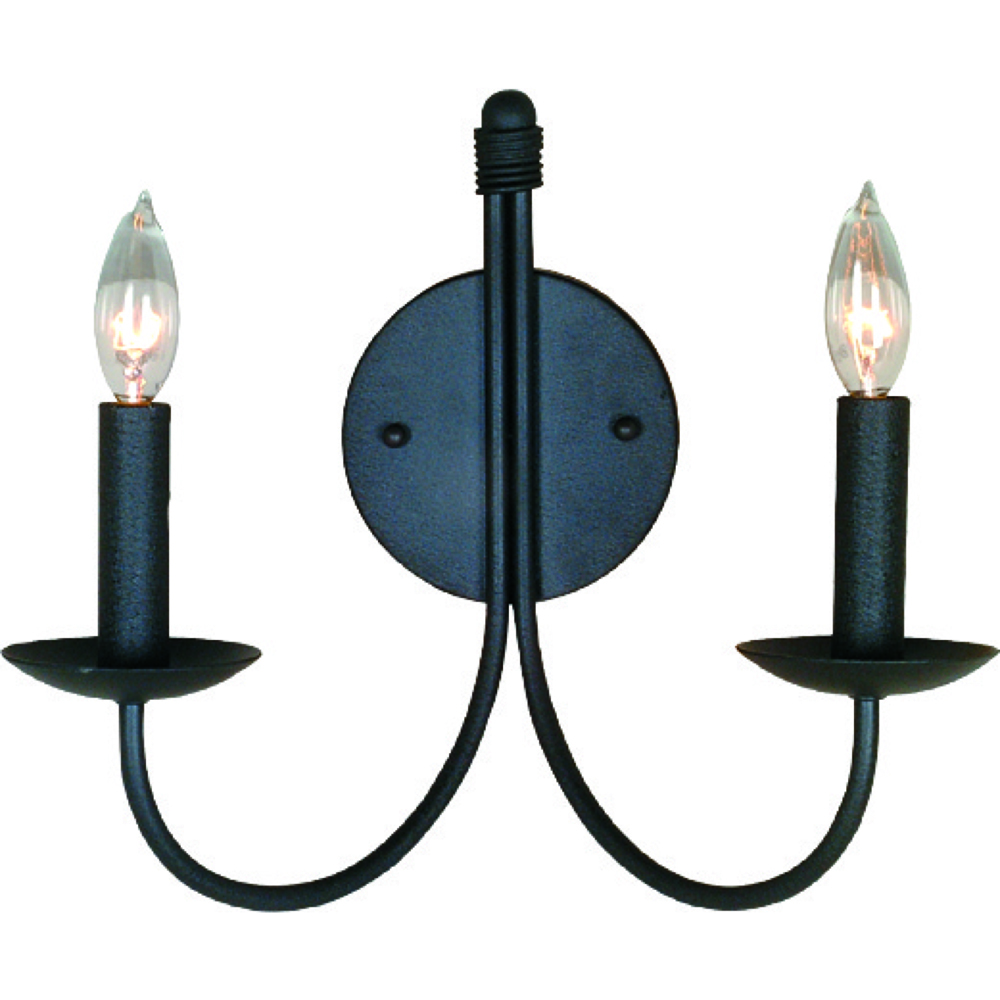Artcraft AC3782EB Pot Racks Collection Wall Sconce in Black